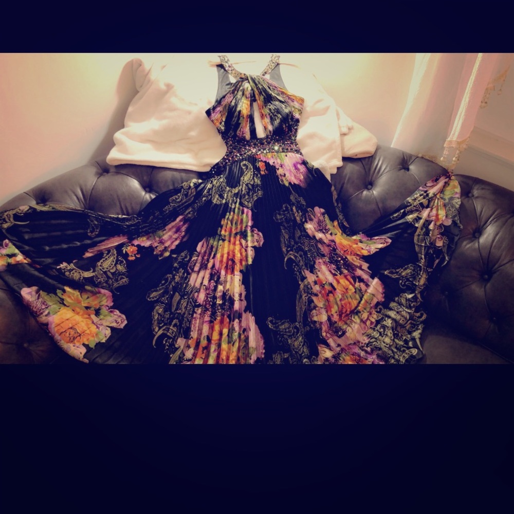 Floral evening gown/prom dress
